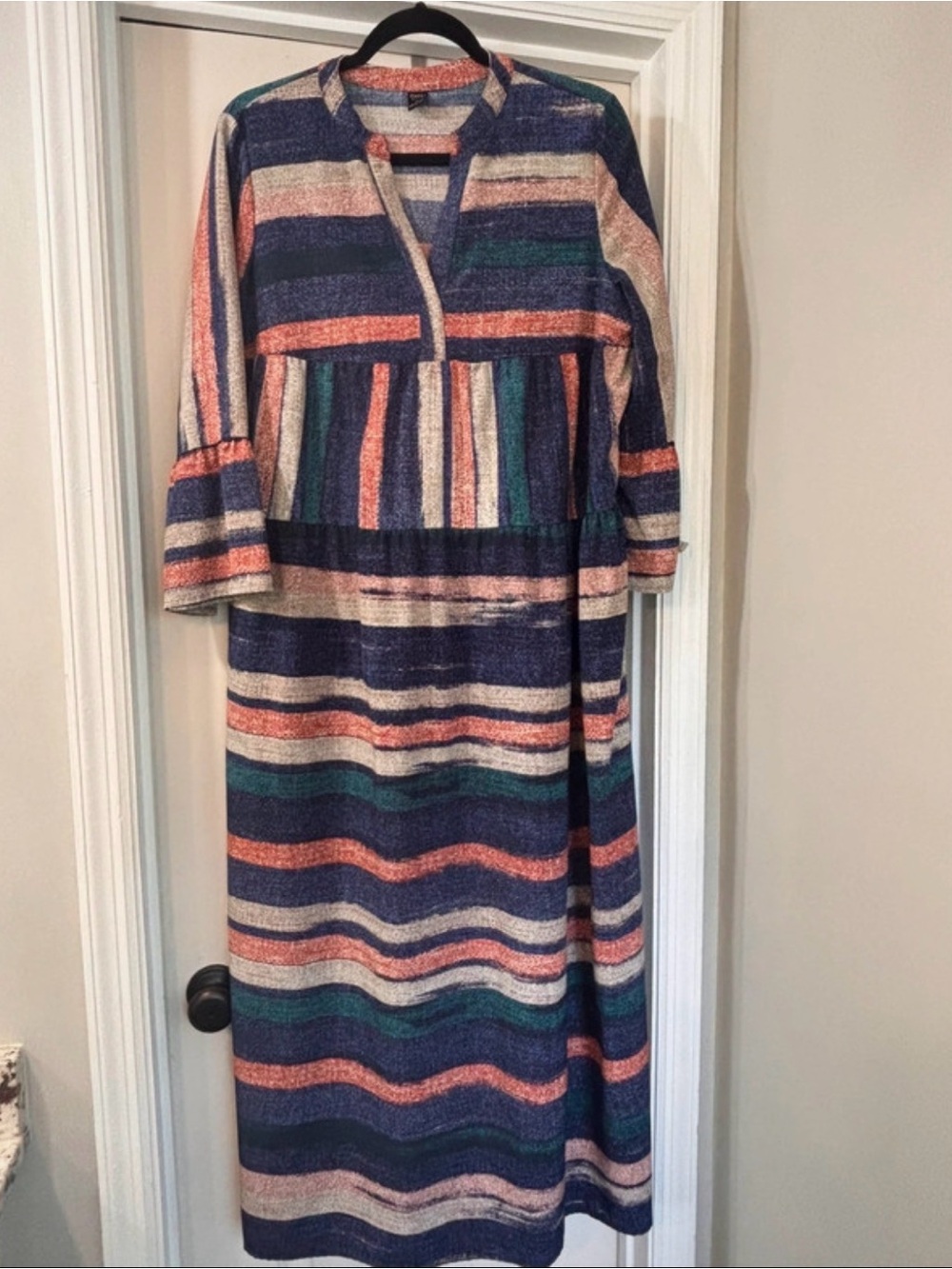 Emery Rose Western Maxi Dress, Large